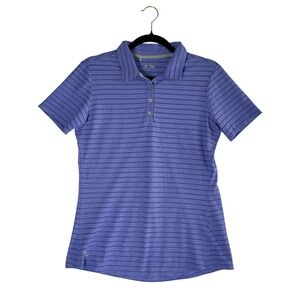 Adidas Golf Climacool Polo Shirt Womens Medium Blue Moisture Wicking Breathable